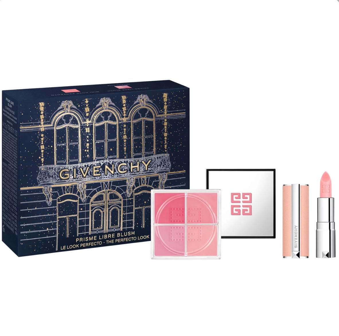 Givenchy The Perfecto Look Prisme Libre Blush + Mini Rose Perfecto Lipstick Set