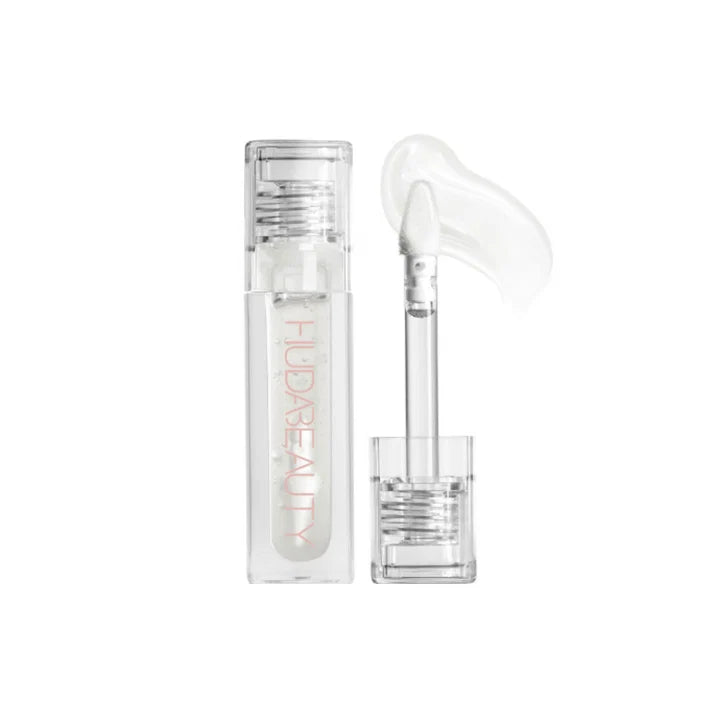 HUDA BEAUTY Faux Filler Extra Shine Lip Gloss-Glassy