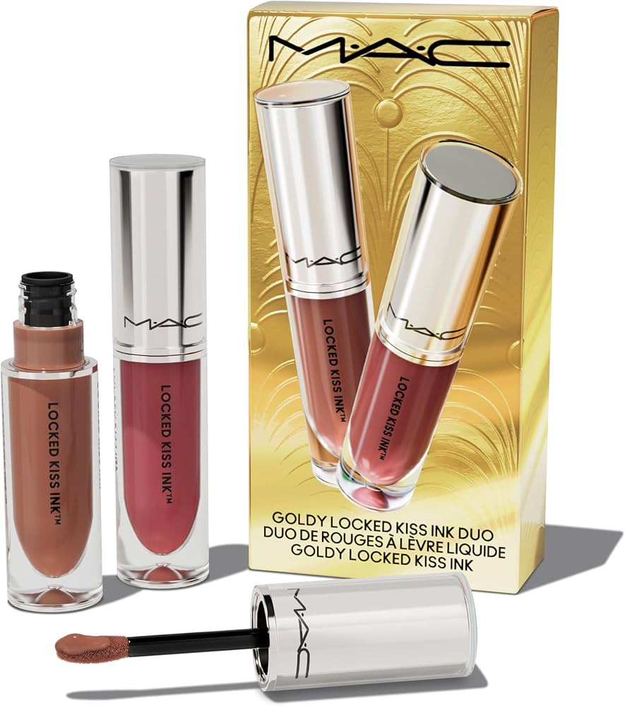 MAC Goldy Locked Kiss Ink Duo, conjunto de 2 peças