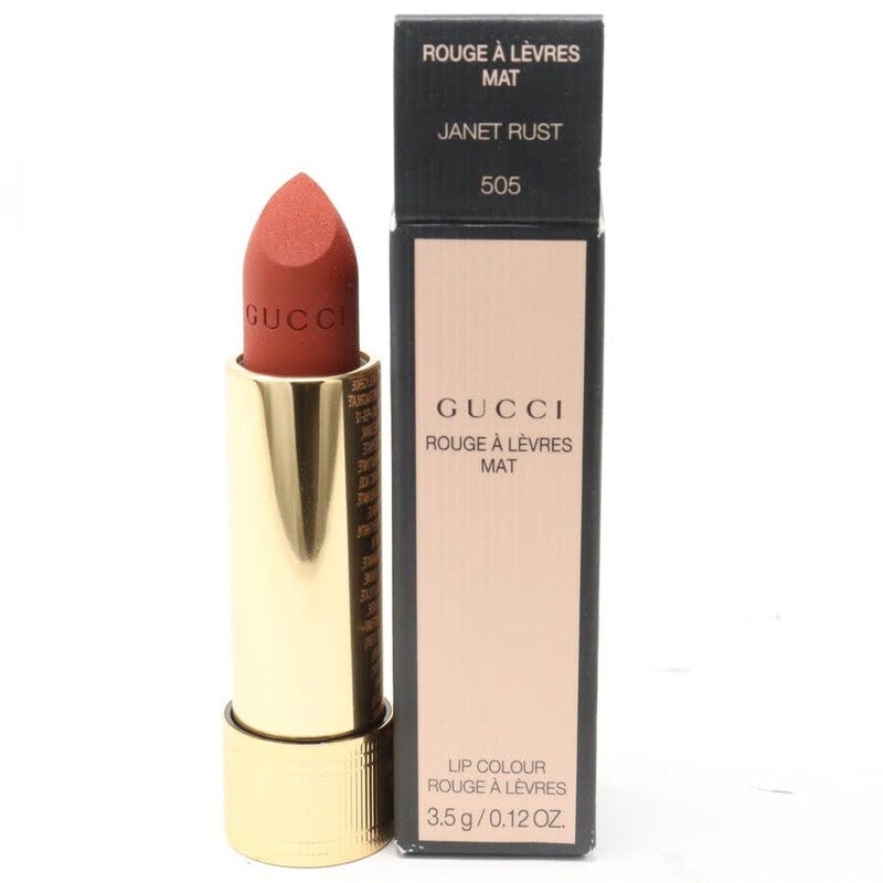 GUCCI Ladies Rouge A Levres Mat Lip Colour 0.12 oz # 505 Janet Rust Makeup