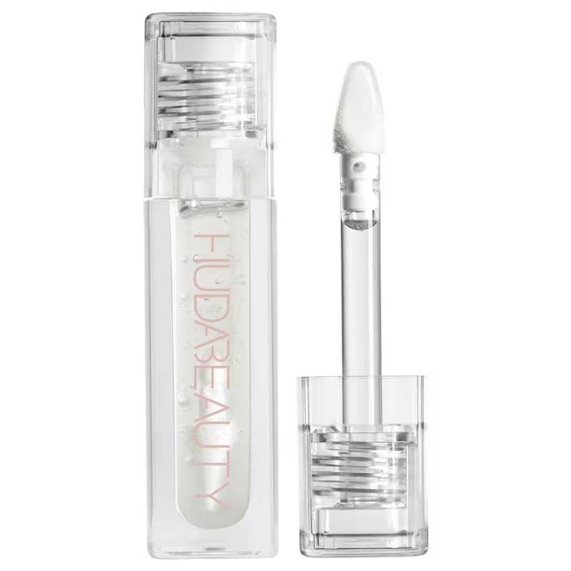 HUDA BEAUTY Faux Filler Extra Shine Lip Gloss-Glassy